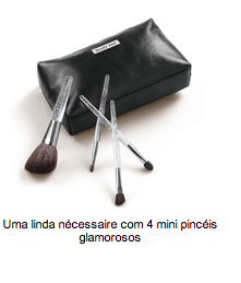 Mini Coleção de Pincéis Glam Edição Limitada